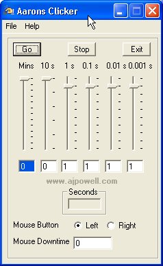 Screenshot of Aarons Cliker 2.5