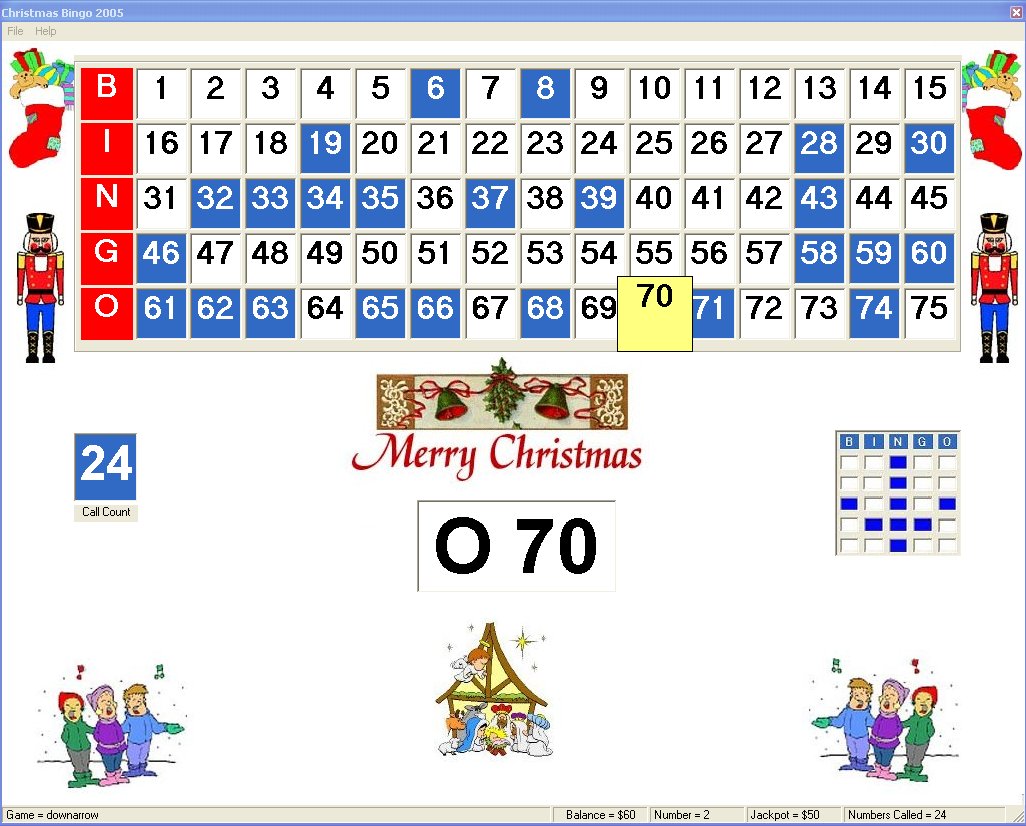 Aarons Bingo Hall Software screen shot